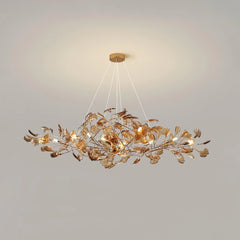 Acrylic Ginkgo Leaf Chandelier - YhLamps