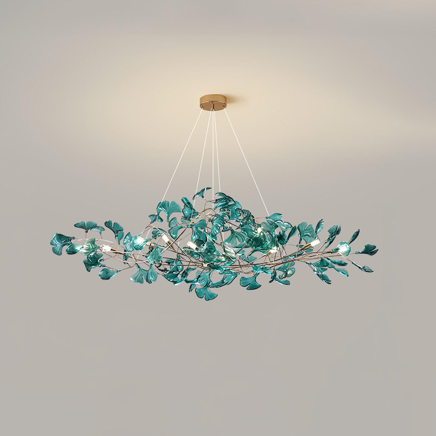 Acrylic Ginkgo Leaf Chandelier - YhLamps
