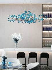Acrylic Ginkgo Leaf Chandelier - YhLamps