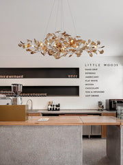 Acrylic Ginkgo Leaf Chandelier - YhLamps