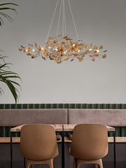 Acrylic Ginkgo Leaf Chandelier - YhLamps