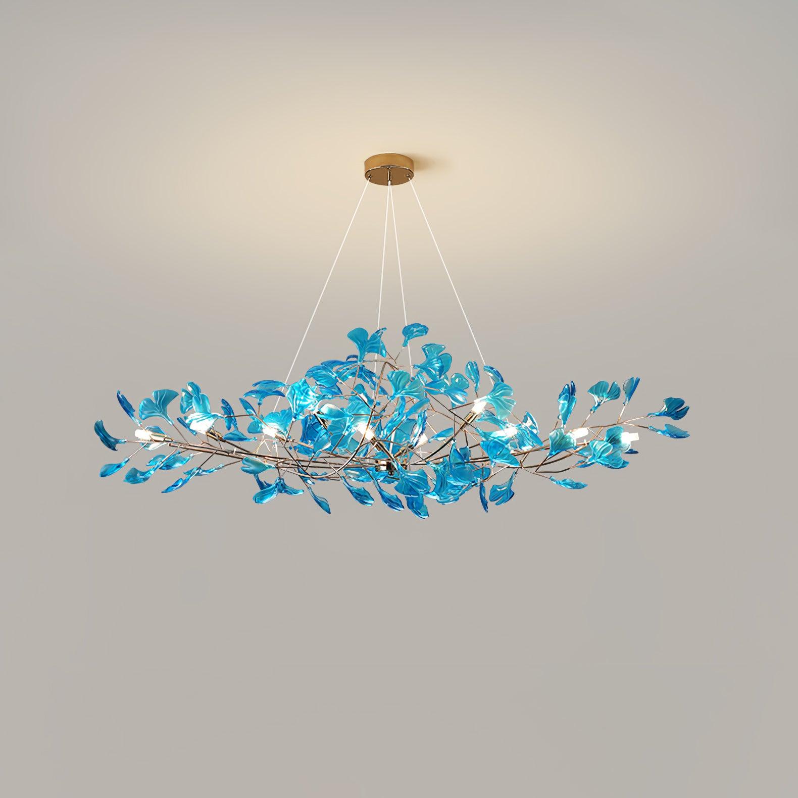 Acrylic Ginkgo Leaf Chandelier - YhLamps