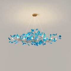 Acrylic Ginkgo Leaf Chandelier - YhLamps