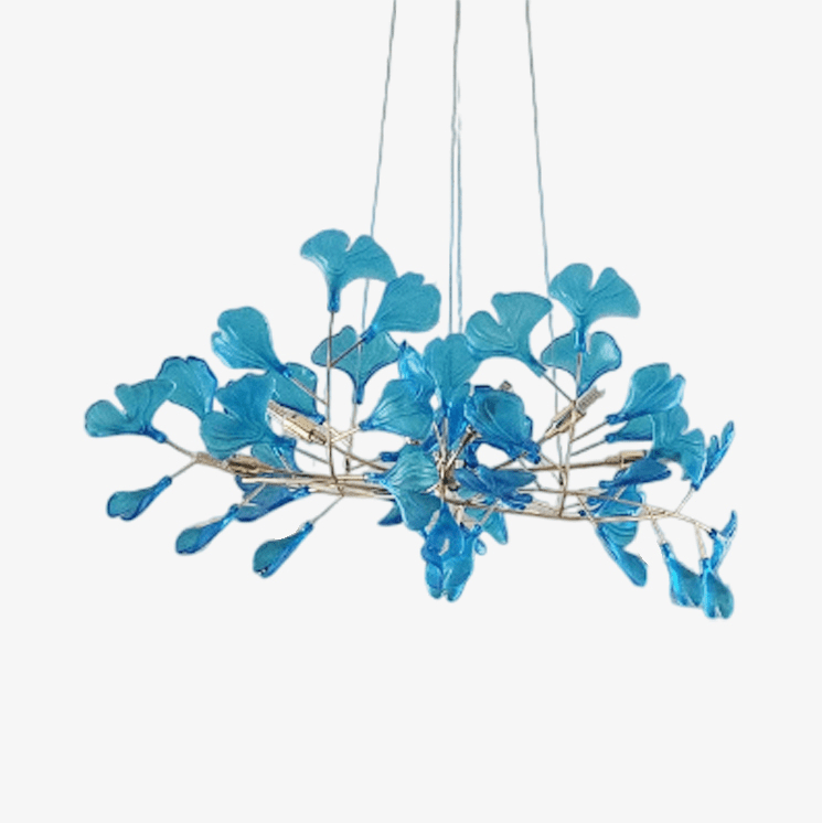 Acrylic Ginkgo Leaf Chandelier - YhLamps