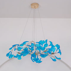 Acrylic Ginkgo Leaf Chandelier - YhLamps