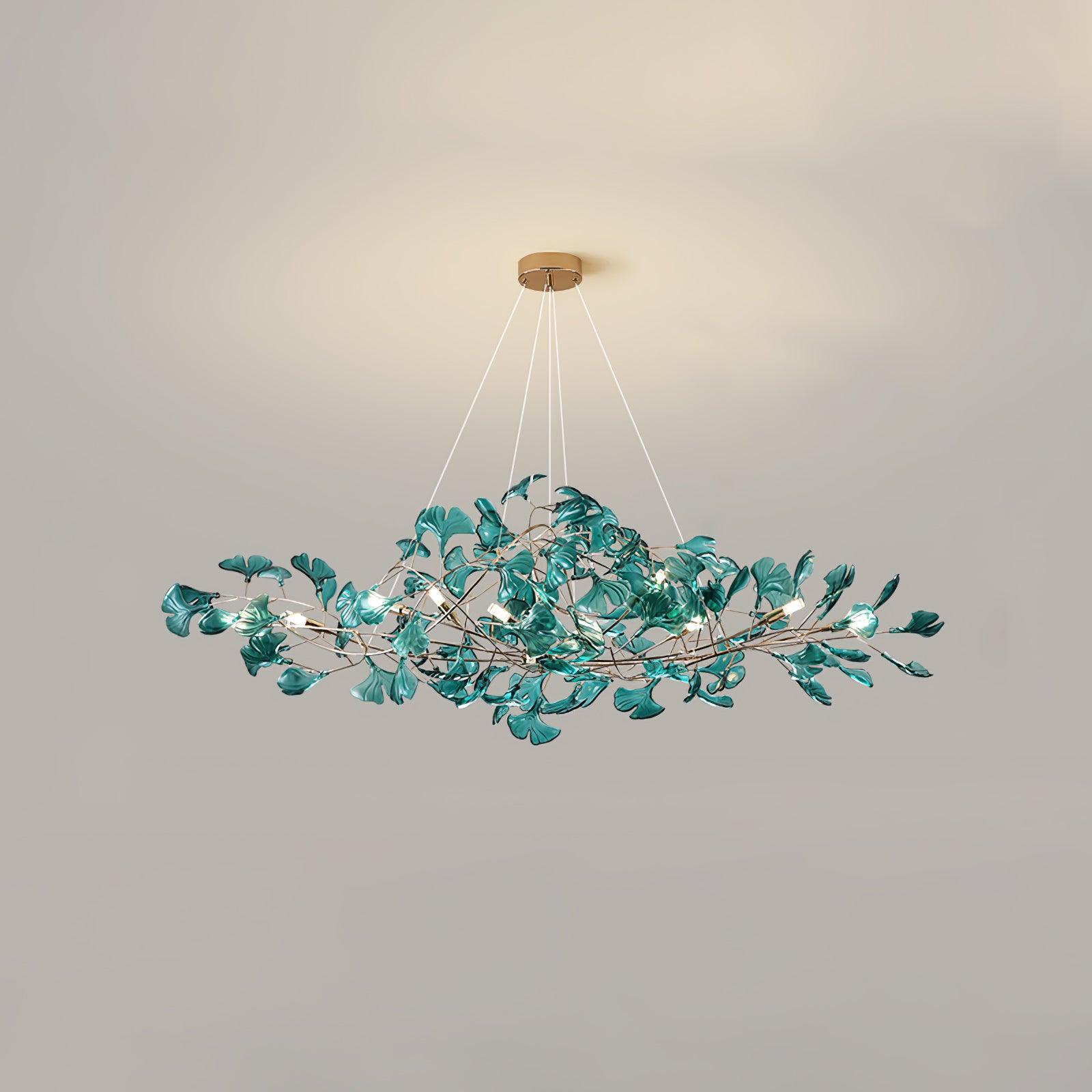 Acrylic Ginkgo Leaf Chandelier - YhLamps