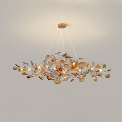 Acrylic Ginkgo Leaf Chandelier - YhLamps
