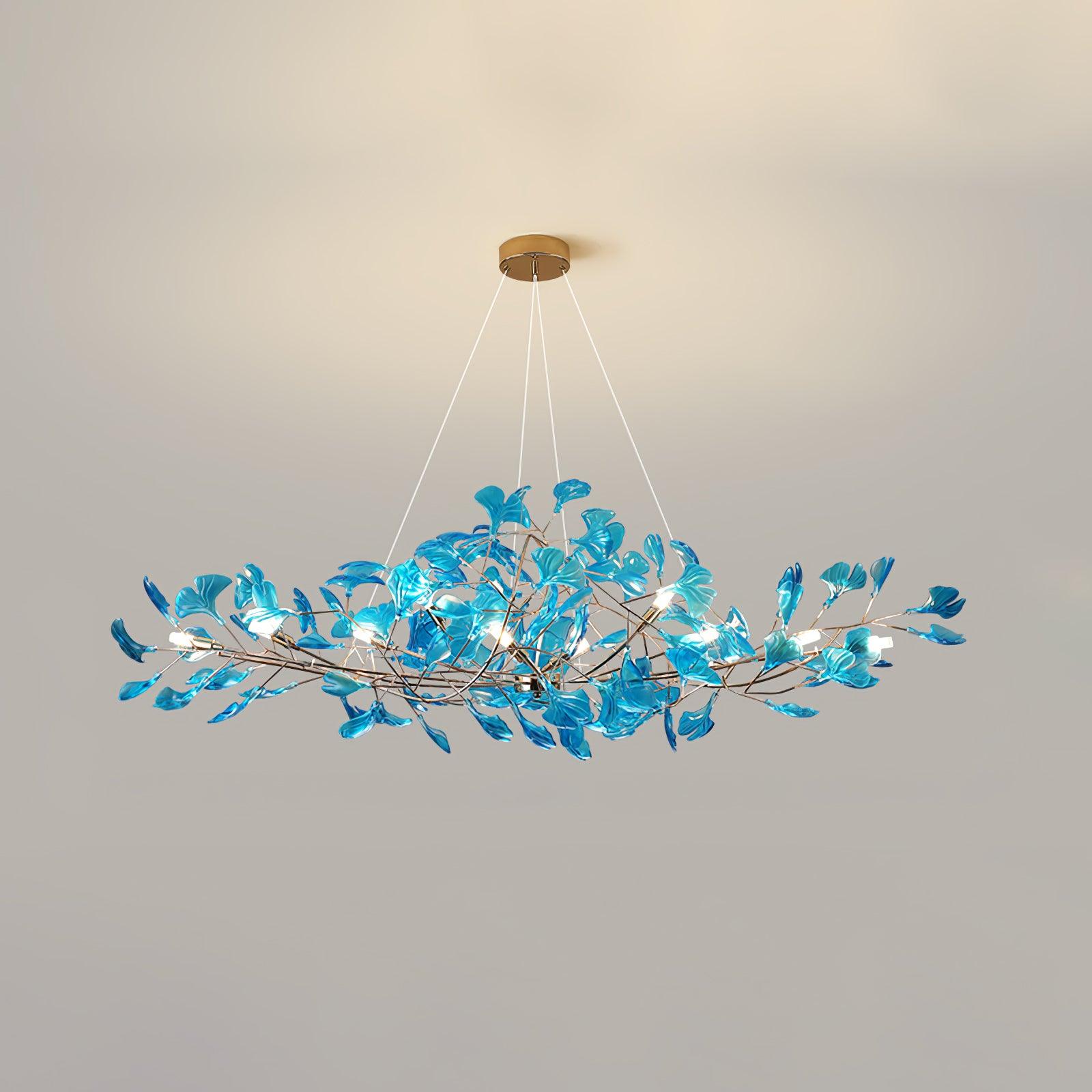 Acrylic Ginkgo Leaf Chandelier - YhLamps