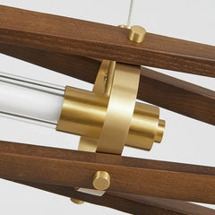 Axis Wood Chandelier - YhLamps