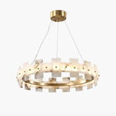 Alabaster Halo Chandelier - YhLamps