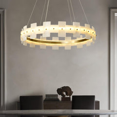 Alabaster Halo Chandelier - YhLamps