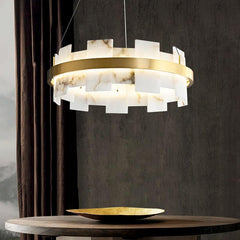 Alabaster Halo Chandelier - YhLamps