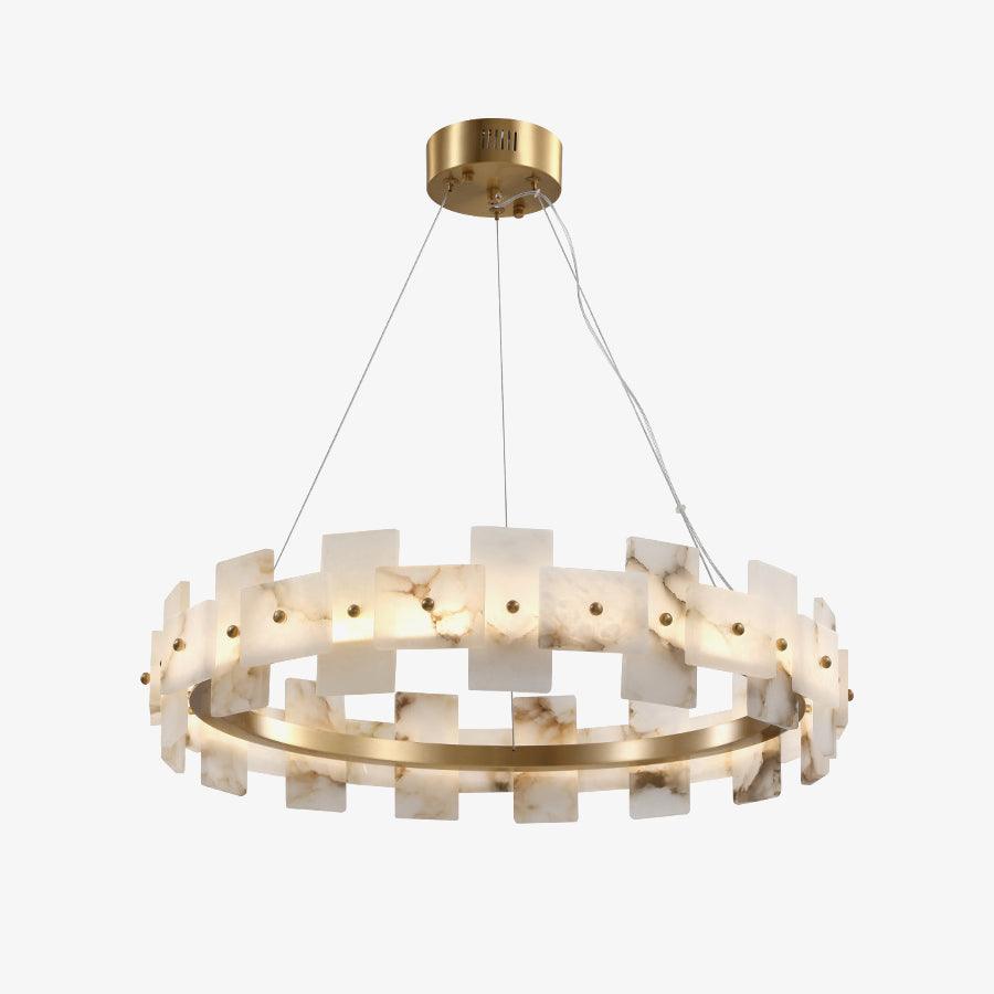 Alabaster Halo Chandelier - YhLamps