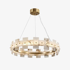 Alabaster Halo Chandelier - YhLamps