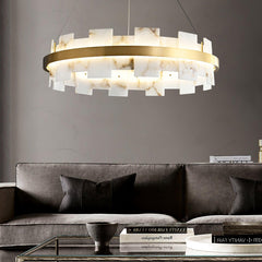 Alabaster Halo Chandelier - YhLamps