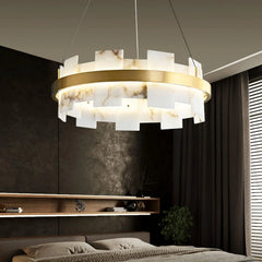 Alabaster Halo Chandelier - YhLamps