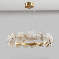 Alabaster Halo Chandelier - YhLamps