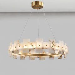 Alabaster Halo Chandelier - YhLamps