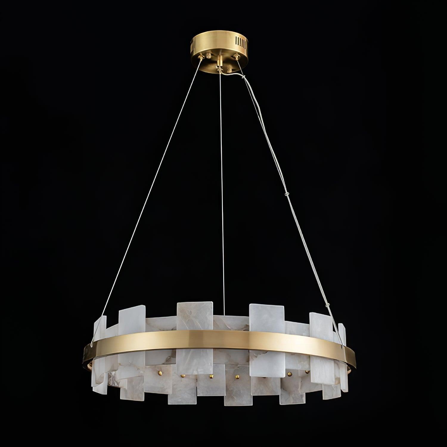 Alabaster Halo Chandelier - YhLamps