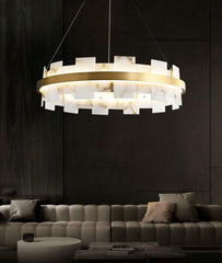 Alabaster Halo Chandelier - YhLamps