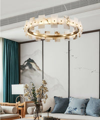 Alabaster Halo Chandelier - YhLamps