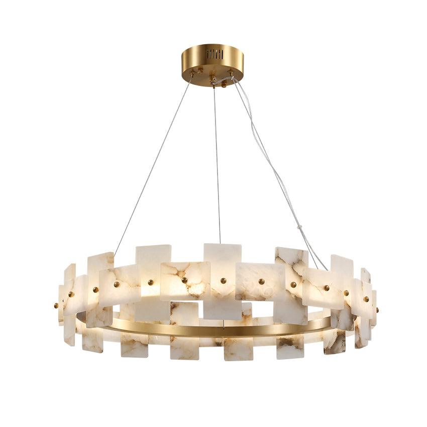 Alabaster Halo Chandelier - YhLamps