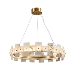 Alabaster Halo Chandelier - YhLamps