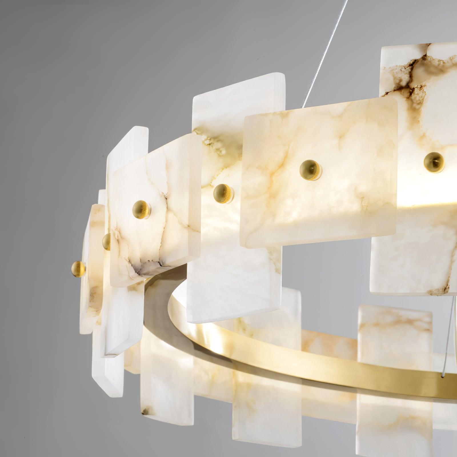 Alabaster Halo Chandelier - YhLamps