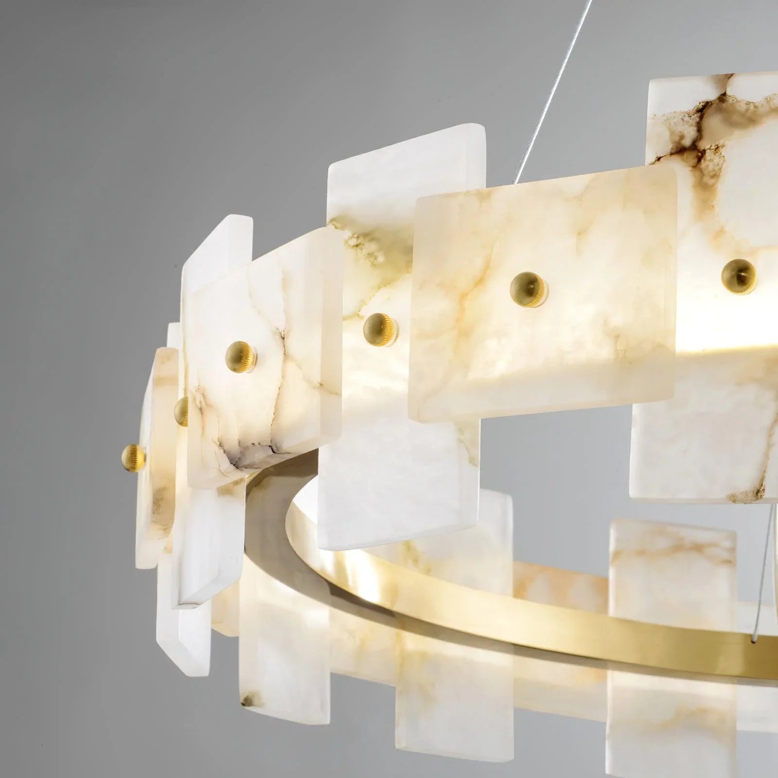 Alabaster Halo Chandelier - YhLamps