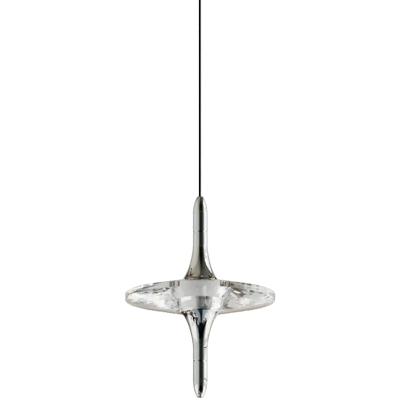 Modern crystal pendant lamp with clear glass shade by YH Lamps, elegant designer lighting
