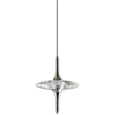 Modern crystal pendant lamp with clear glass shade by YH Lamps, elegant designer lighting