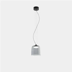 Modern smoke grey single-layer glass pendant lamp with warm light by YH Lamps