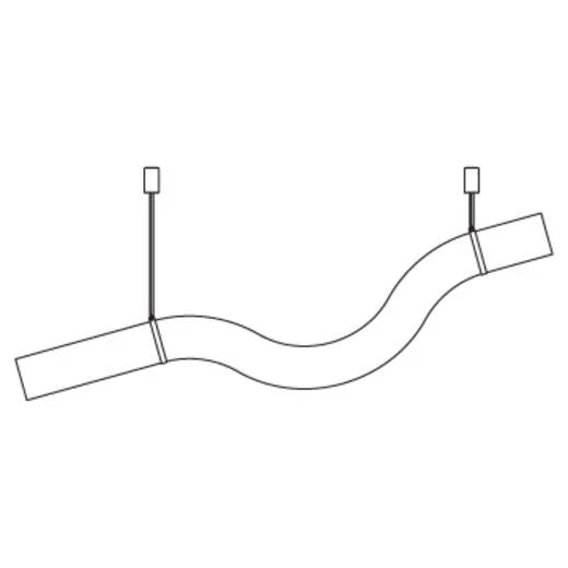 Modern Creative Alabaster Curved Chandelier for Living/Dining Room - YhLamps