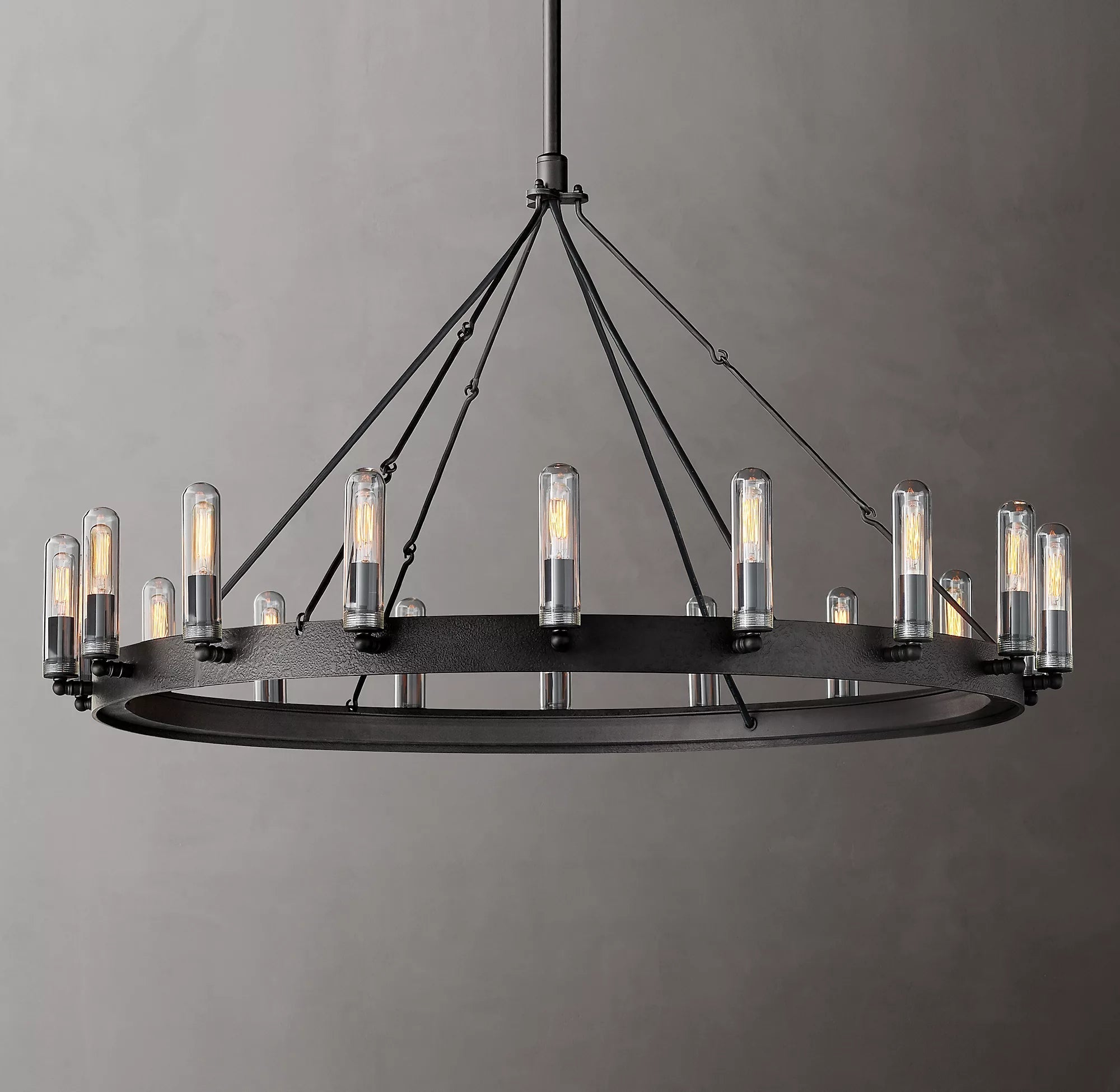 Vintage Round Outdoor Chandelier - YhLamps
