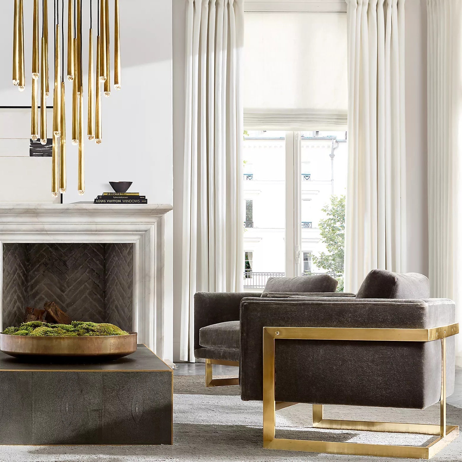 Artemis Round Tapered Tubular Chandelier 48 - YhLamps