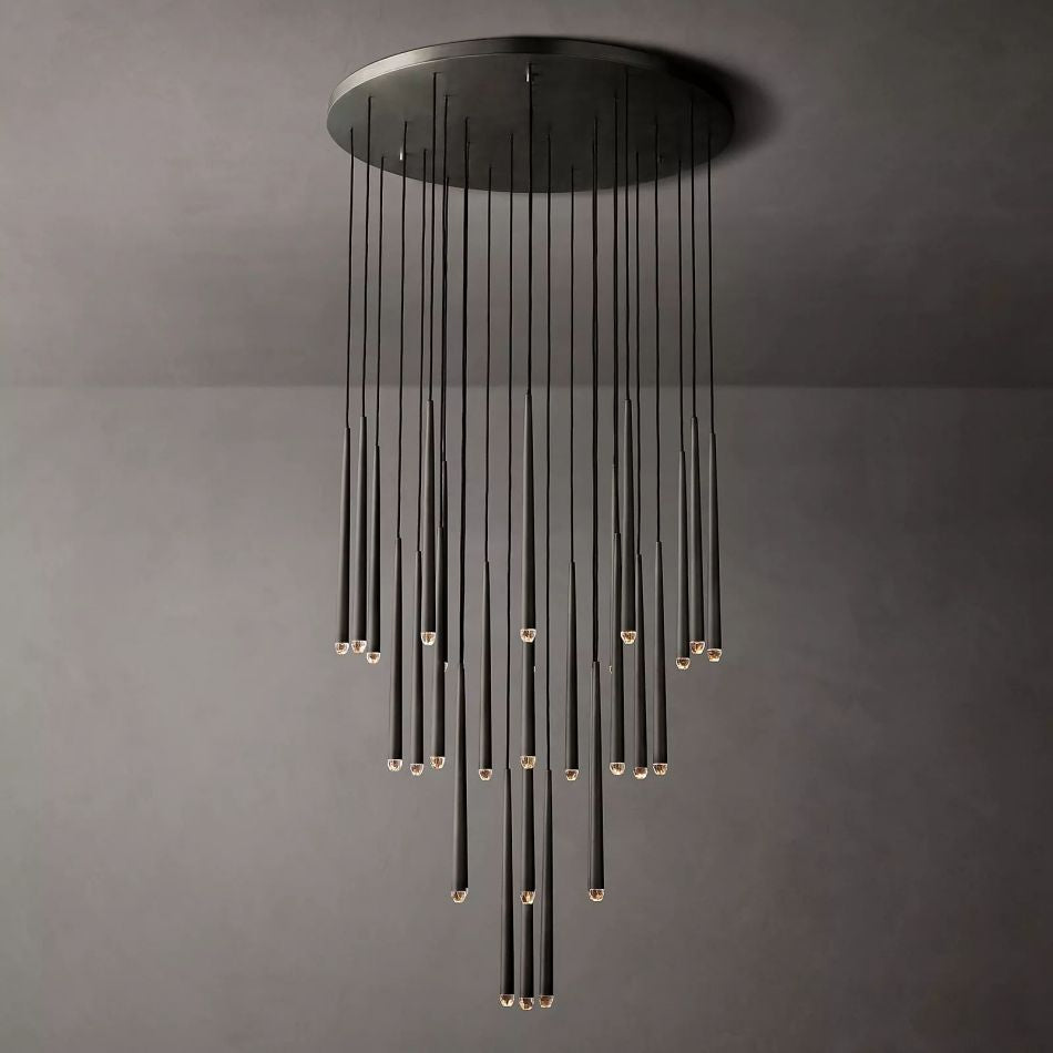 Artemis Round Tapered Tubular Chandelier 48 - YhLamps