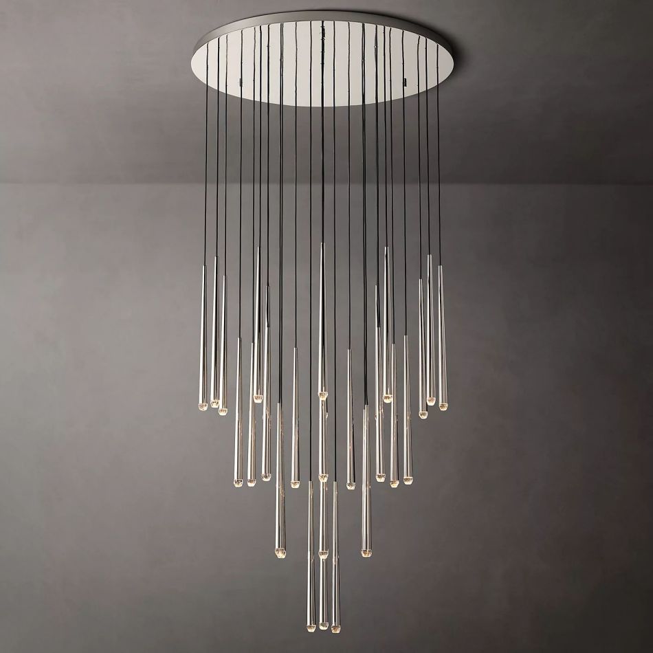 Artemis Round Tapered Tubular Chandelier 48 - YhLamps
