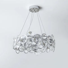 Chrome Round Crystal Chandelier - YhLamps