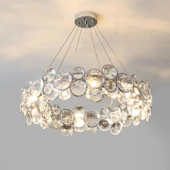 Chrome Round Crystal Chandelier - YhLamps