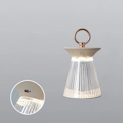 Ribbed Acrylic Built-in Battery Table Lamp - YhLamps