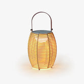 Modern yellow and white USB lantern table lamp with built-in battery from YH Lamps