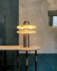 Alabaster Planes Table Lamp - YhLamps
