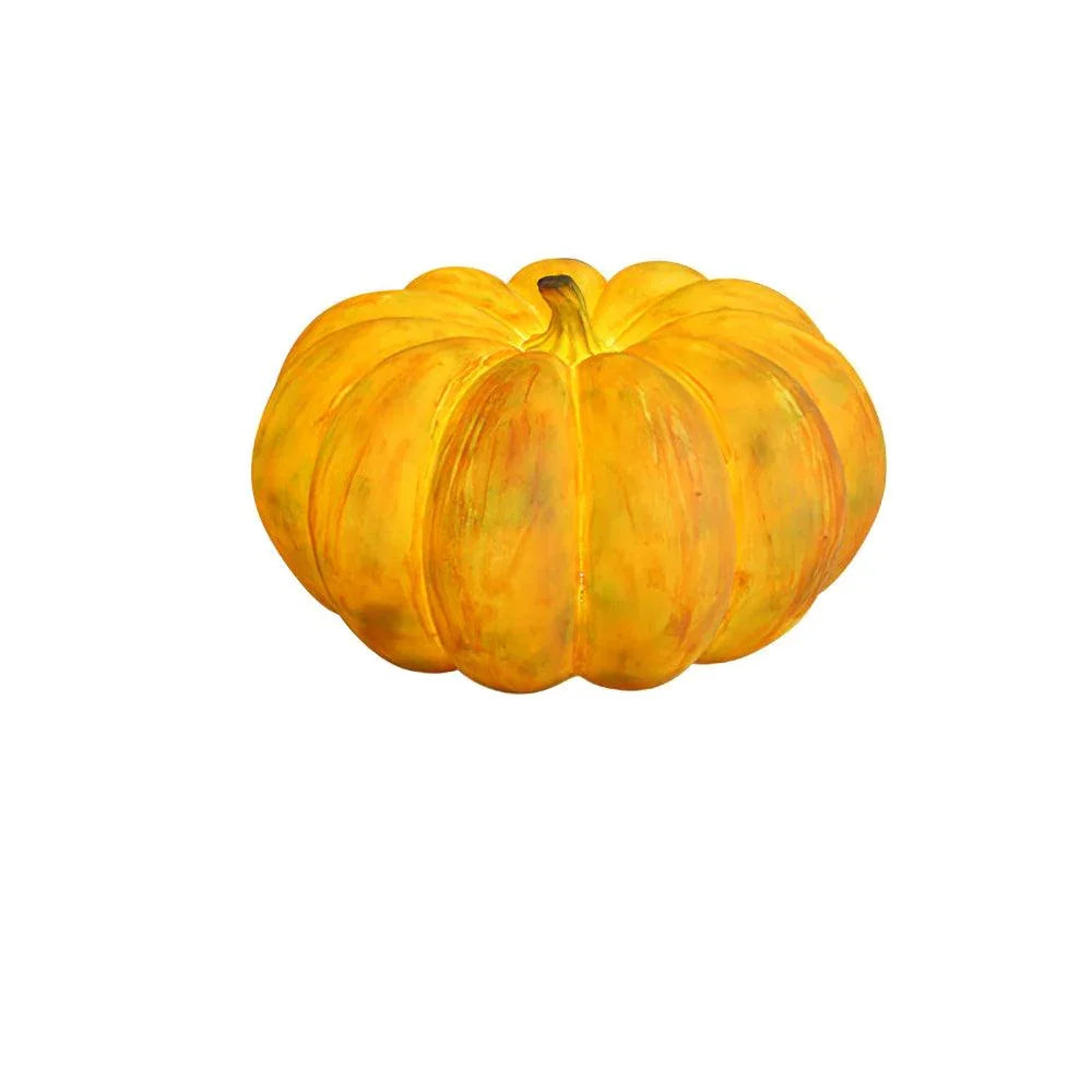 Yellow pumpkin-shaped portable table lamp with USB, modern lighting by YH Lamps