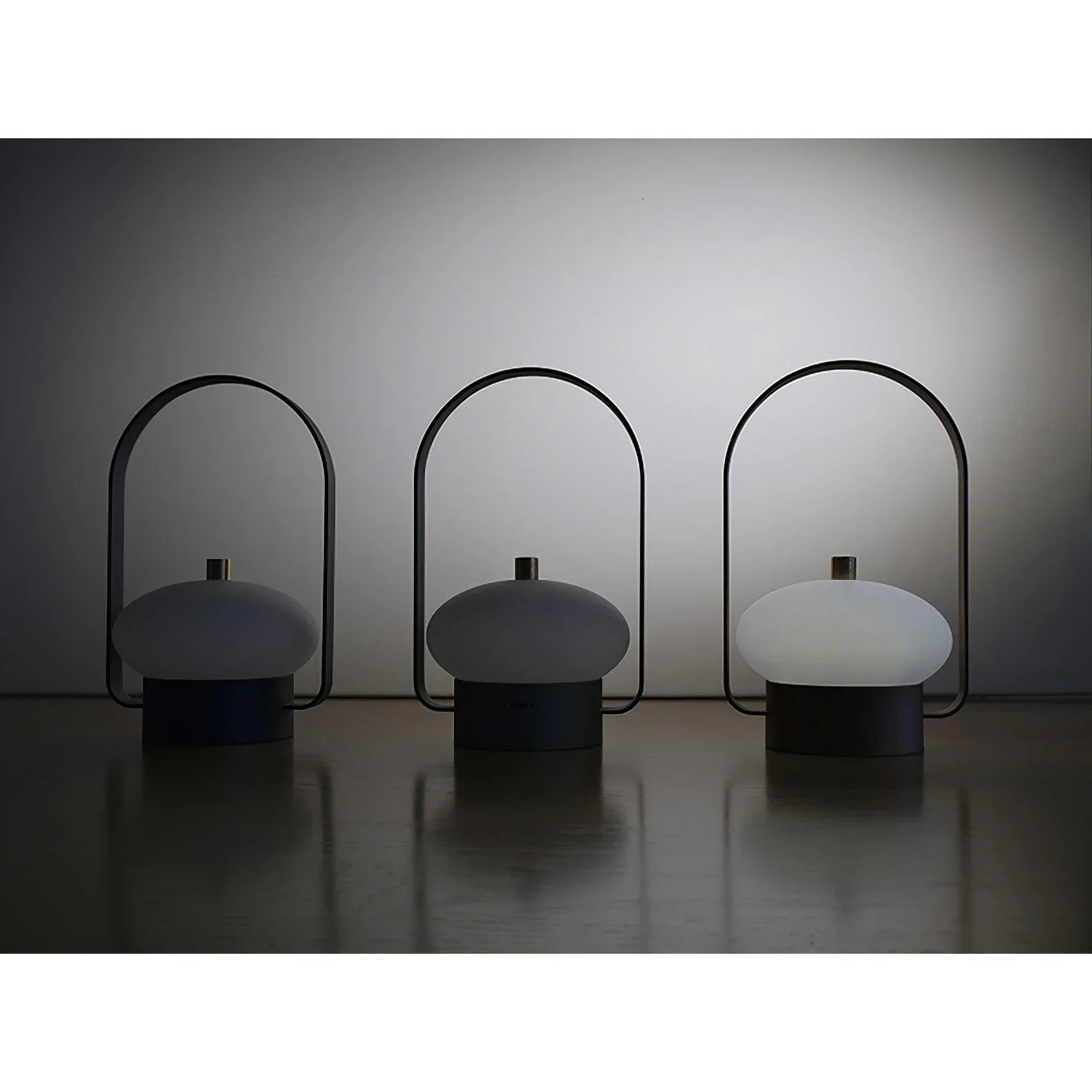 Modern dark red touch switch table lamps with built-in battery, soft spot lighting by YH Lamps