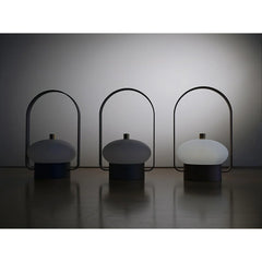 Modern dark red touch switch table lamps with built-in battery, soft spot lighting by YH Lamps