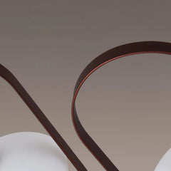 Modern YH Lamps dark red touch switch table lamp with soft spot light and curved frame