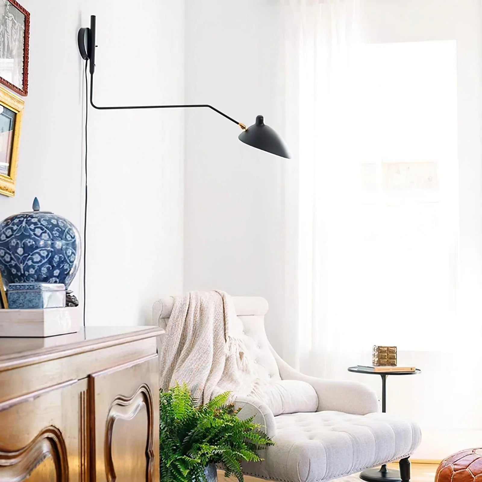 Serge Mouille Plug In Wall Lamp - YhLamps