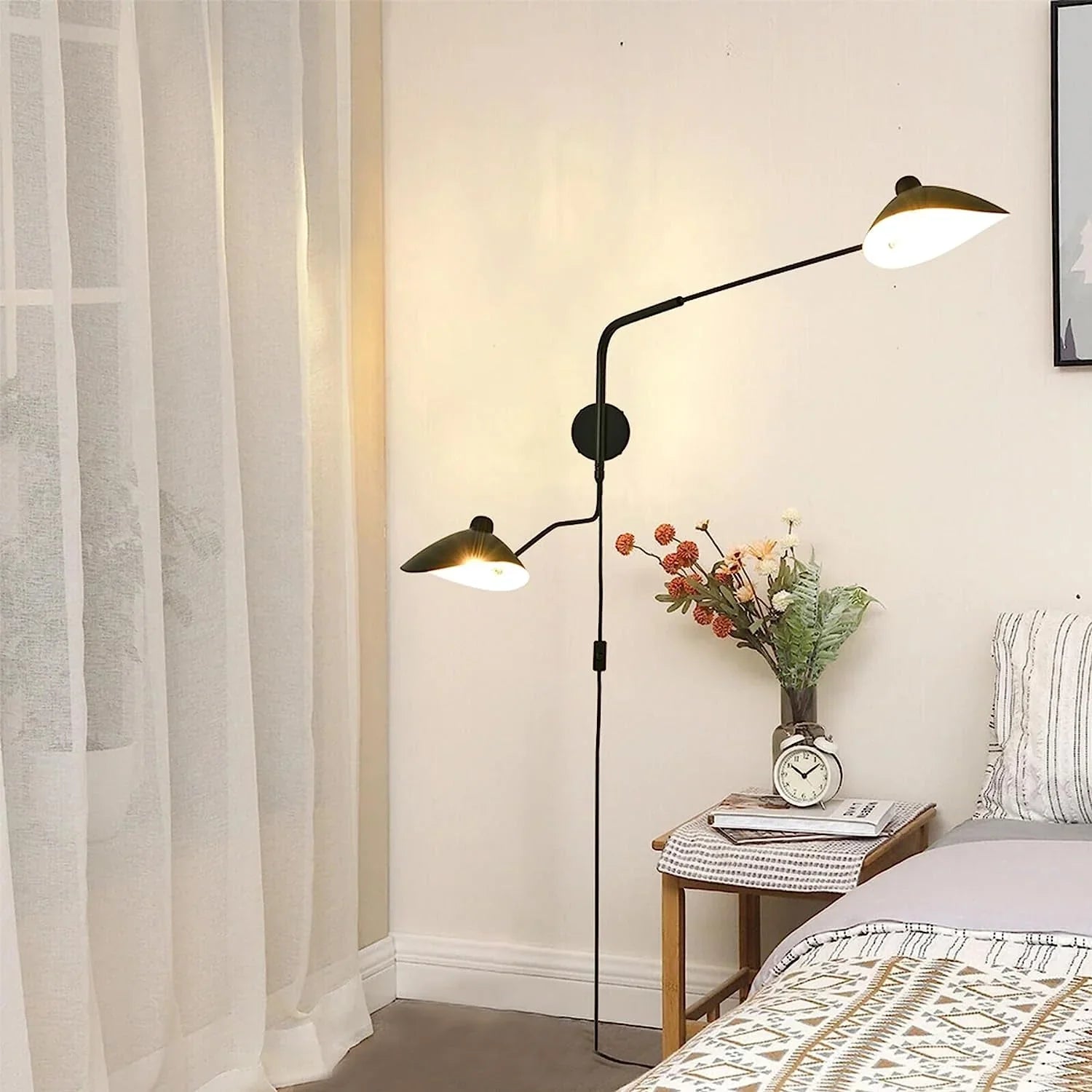 Serge Mouille Plug In Wall Lamp - YhLamps