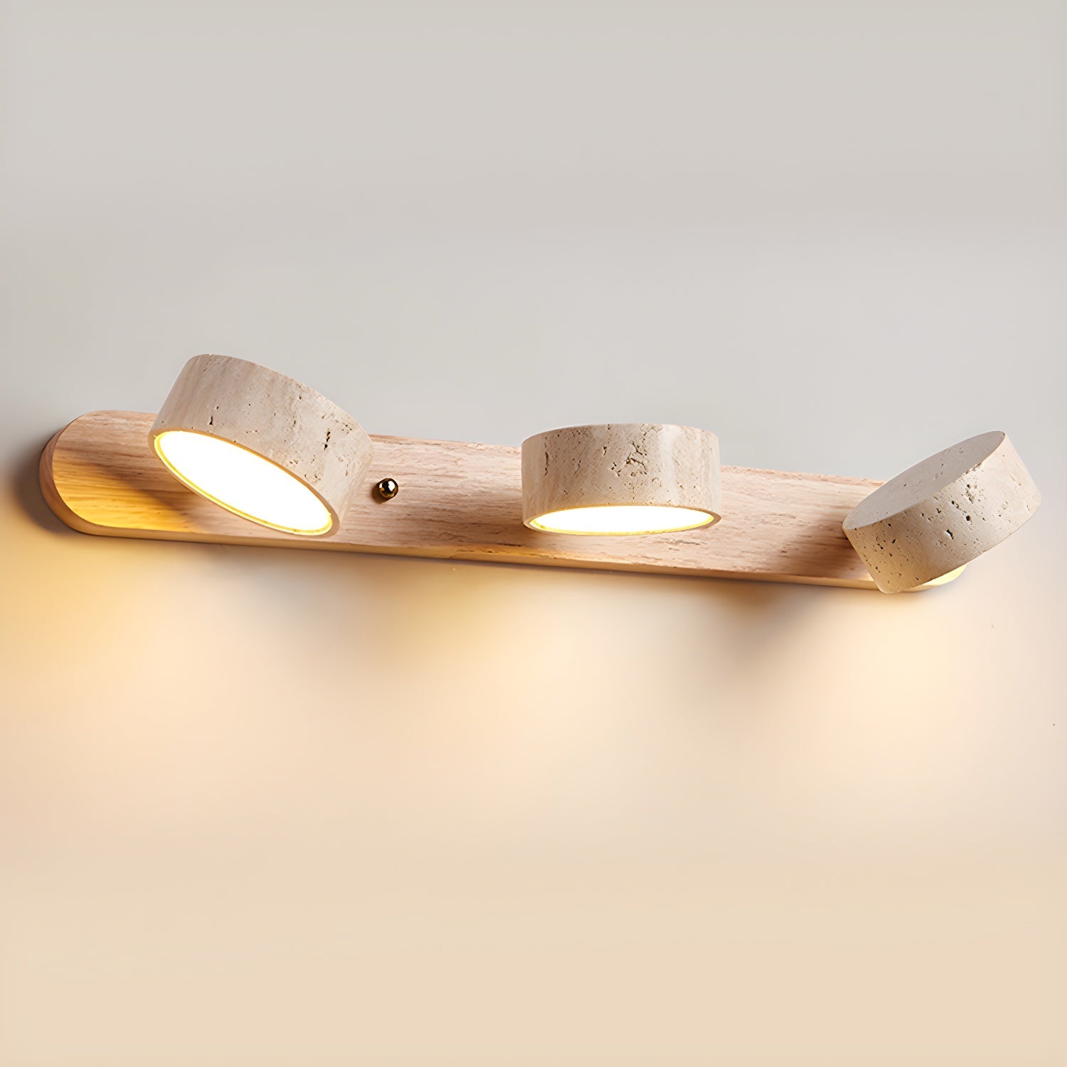 Travertine Duo Wall Light - YhLamps