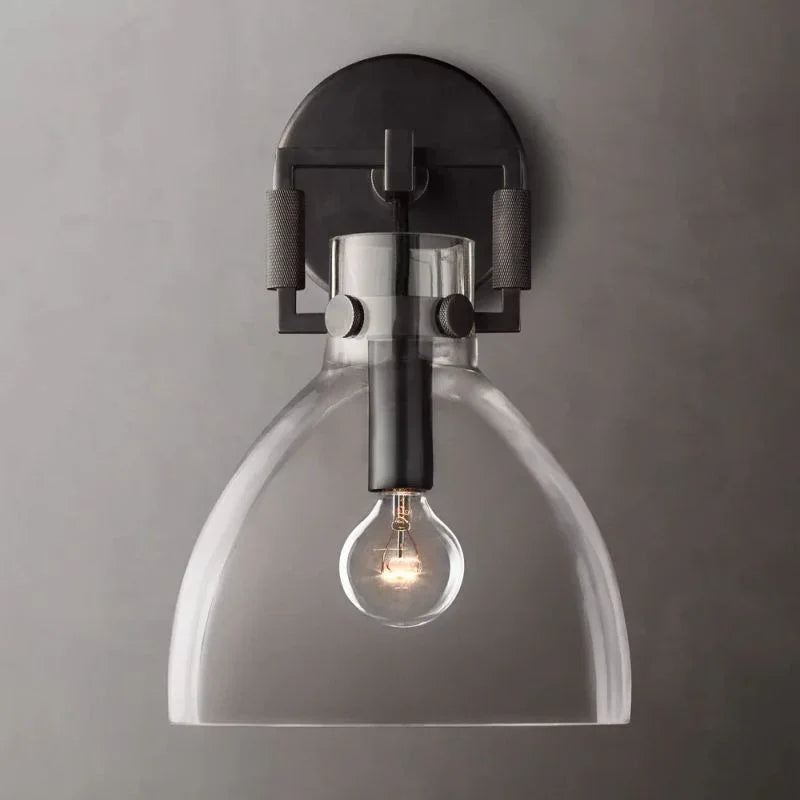 Machinist Metal Cloche Sconce 8 - YhLamps